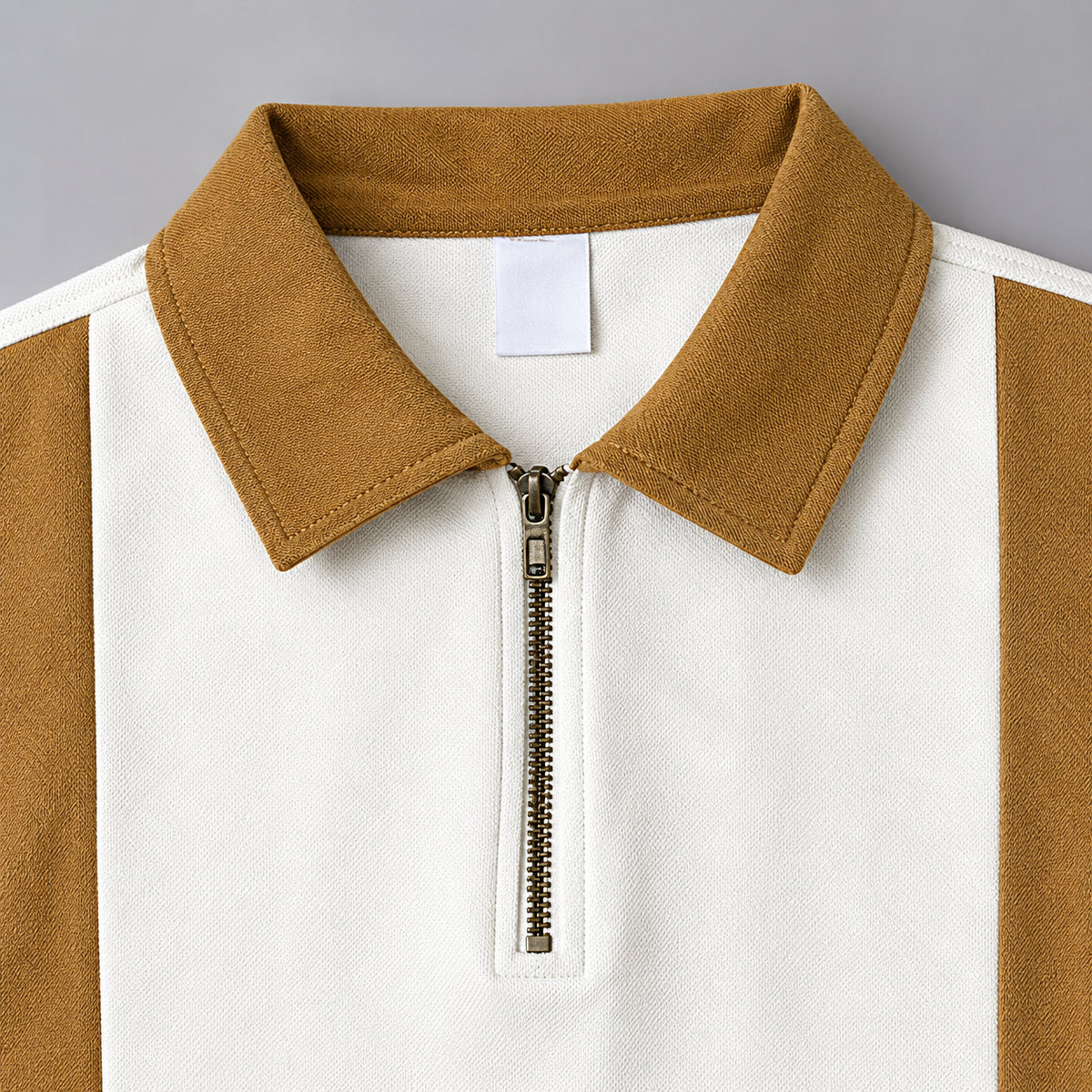 Men’s Premium Casual Color Block Polo T-Shirt | Half Sleeve Collared T-Shirt with Zipper | Stylish Regular Fit for Men