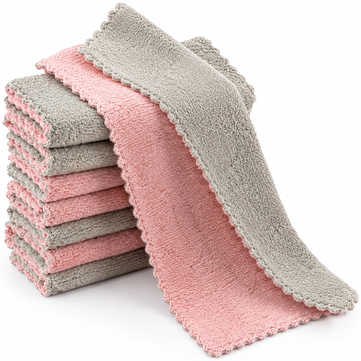 Microfiber Cleaning Towels for Kitchen & Home | Super Absorbent Soft Reusable Towels | Quick Dry Multi-Purpose Cleaning Cloths