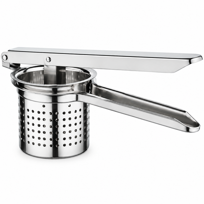 Stainless Steel Potato Ricer and Masher with Ergonomic Handle | Vegetable Press, Crusher & Squeezer for Potatoes, Radish and Other Vegetables | Easy to Clean | Pack of 1
