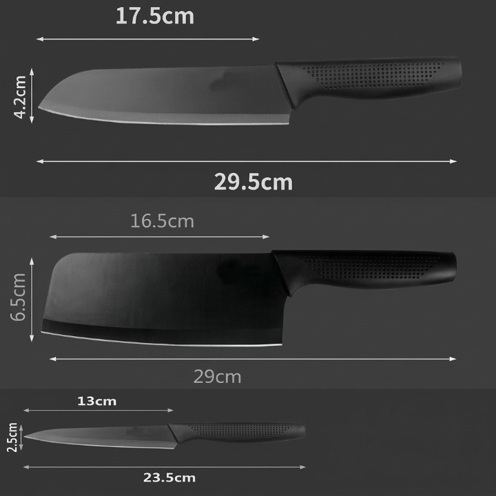 Stainless Steel - 3 Pcs Kitchen Knife