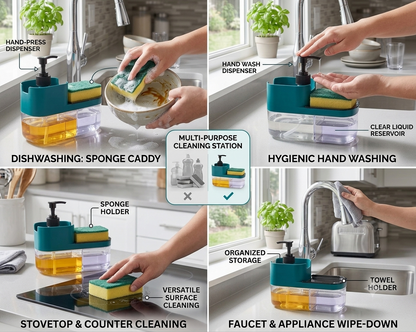 Soap Dispenser & Sponge Holder 2 IN 1
