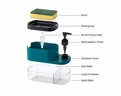 Soap Dispenser & Sponge Holder 2 IN 1